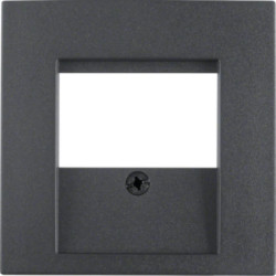 B1/B3/B7/Glas Element centralny do gniazda TAE i głośnikowego antracyt 6810331606