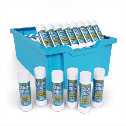 Classmaster 40g Premium Glue Sticks - Pack of 108 in a Classroom tray