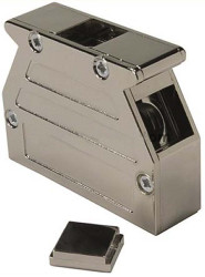 Osłona tylna D-Sub 50 -pinowe Plastik platerowany metalem Kątowy, Proste HARTING D