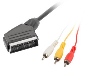 PRZEWOD EURO 3*RCA 1.8M