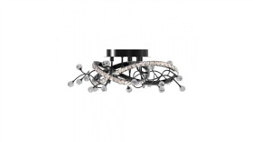 Lampa Przysufitowa Maia Kolor Czarny Z Kryształkami, Led 25W 2700-6000K -...