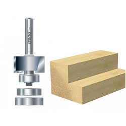 Trend 46/44 x 1/4 TCT Bearing Guided Rebater 24mm x 12.7mm