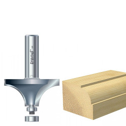 Trend 46/17 x 1/2 TCT Bearing Guided Ovolo &amp; Round Over 19.1mm Radius