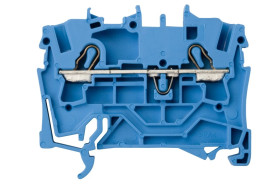 Złączka szynowa 2-przewodowa 2,5mm2 niebieska 2002-1204 TOPJOBS