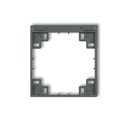 Ramka pośrednia do gniazd bryzgoszczelnych z uziemieniem SCHUKO grafitowy mat 28MRPB-1s