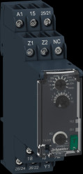 RE22R2AMR Time-lag relay, on-delay, 0.05 s - 300 h, 22 x 90 x 73 mm