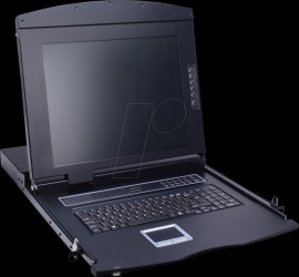 26990120 19-inch KVM console, 17" TFT with keyboard UK