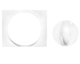 SISTENA LIFE Plakietka z pokrętłem arctic 777057