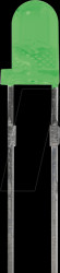 264-10SYGD/S530-E2 LED, 3 mm, wired, green, 50 mcd, 60°