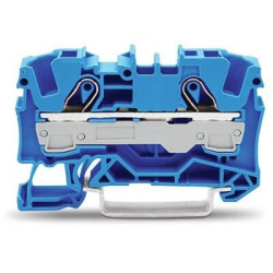 Blok zacisków przelotowych WAGO poziomy: Pojedynczy 20 → 8AWGWciskany zacisk Cage Clamp TOPJOB S, 2006 raster: