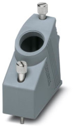 Grommet housing, size VC2, PA, M25, angled, screw locking, IP65, 1855107