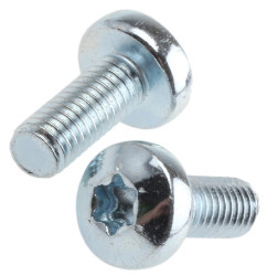 Śruby maszynowe M5 łeb z łbem walcowym soczewkowym Stalowe długość 12.0mm skok 0.80mm