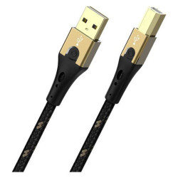 Oehlbach D1C9543 USB cable USB 2.0 USB-A to USB-B 3m Black/golden