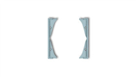 Mini Ramka Pośrednia Do Gniazd Podwójnych Lazurowy 48Mrp-2