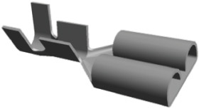 Konektor płaski Żeński 6.35 x 0.81mm długość 21.5mm Izolacja: Nieizolowane Cyna