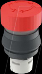 1.30.074.521/0304 RAFIX 16, emergency stop, round