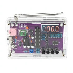 DIY Elektroniczny zestaw radiowy FM, regulowana częstotliwość 87-108MHz, cyfrowy wyświetlacz, projekt lutowniczy do samodzielneg