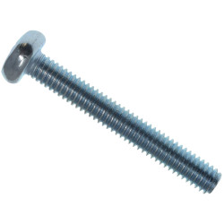METALMATE MEMMSPAN0430 Machine Screw Pozi Compatible Pan Head ZP M4 x 30mm Box25