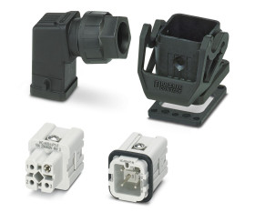 Zestaw złączy dużej mocy 3-pinowe Phoenix Contact 10A Żeńskie, męskie