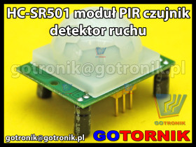 Moduł PIR czujnik detektor ruchu HC-SR501