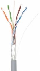 Przewód skrętka drut FTP CCA szary