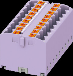 3273324 PTFIX distributor block, 18x2.5, violet