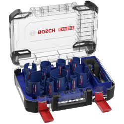 Bosch 2608900489 EXPERT Hole Saw Set 15 piece Long-lasting Robust Use
