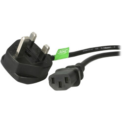 StarTech.com PXT101UK 6ft (1.8m) UK Computer Power Cable, 18AWG, BS 1363 to C13