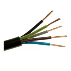 Przewód OWY 5x1,5 CZARNY /H05VV-F/
