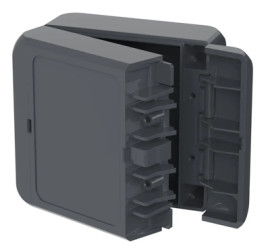 ABS enclosure, (L x W x H) 89 x 80 x 47 mm, graphite gray (RAL 7024), IP66, 96031114
