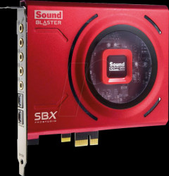 70SB150000004 Sound card, internal, Sound Blaster Z SE, 7.1, PCIe