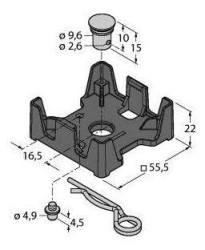 Turck 7030541 Uchwyt montażowy TH-Q51S-HT 1 szt.