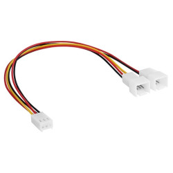 Adapter z kablem Akyga AK-CA-52 3 pin (f) / 2x 3 pin (m) 2x 15cm