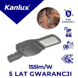 Oprawa uliczna LED PRO-S M 100W NW 15500lm 4000K IK08 IP66 IIkl. ochr. ENEC 5 lat Gwar. 39286
