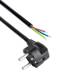 Kabel zasilający bez zakończenia Akyga AK-OT-01A CCA CEE 7/7 1.5 m