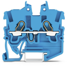 2 wire mini through terminal, push-in connection, 0.14-1.5 mm², 2 pole, 13.5 A, 6 kV, blue, 2050-1204