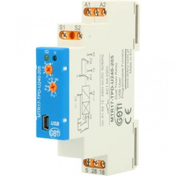 Przekaźnik czasowy 2-kanałowy 12-240VAC/DC styki 2Zx5A AC1 MTR17-TPD-U240-205