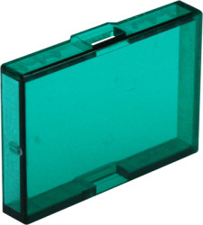 Cap, rectangular, (L x W x H) 21.5 x 15 x 3.8 mm, red, for pushbutton switch, 5.49.275.032/1303