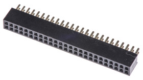 Gniazdo PCB 50 -pinowe 2 -rzędowe raster: 1.27mm Listwa z gniazdami Proste Przewlekany