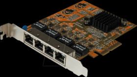 ST1000SPEX43 Network card, PCI Express x4, Gigabit Ethernet, 4 x RJ45