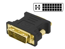 Adapter DVI wtyk / VGA gniazdo 15pin