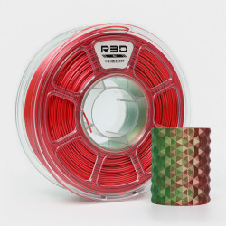 R3D PLA Magic SILK 1.75mm 1kg DUAL Color Red Green, multi, wielokolorowy, jedwabisty