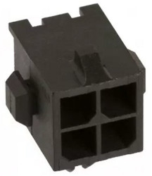 Listwa stykowa PCB 4-pinowe Micro MATE-N-LOK raster: 3 mm Kąt prosty 2-rzędowe TE Connectivity Otwór przelotowy250 V W
