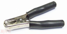 Krokodylek do akumulatora; 200A; czarny