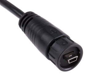 Kabel USB Złącze A Mini USB B Złącze B USB A dł. 2m Przewód USB USB 2.0 kolor: Czarny