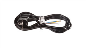 Przewód Przyłączeniowy H05vv-F 3X1,5 2M Czarny S18322