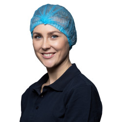 Siatka do włosów, typ: Siatka na włosy, Niebieski, zastosowanie: Szpital, przemysł, Jednorazowe
