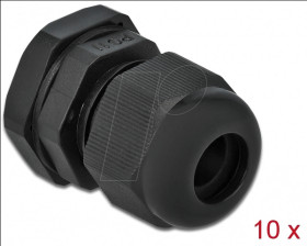 60196 Cable Gland, PG11, 10 pieces, black