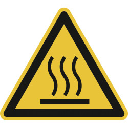 SafetyMarking 21.0326 Caution Hot Surface Sign 100mm ISO 7010 Film