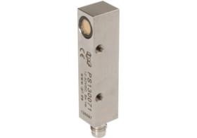 Czujnik laserowy 64x14x12mm fi0,3mm Sn: 1m 12-32V DC złącze M8 3pinowe czerwone światło PS130071